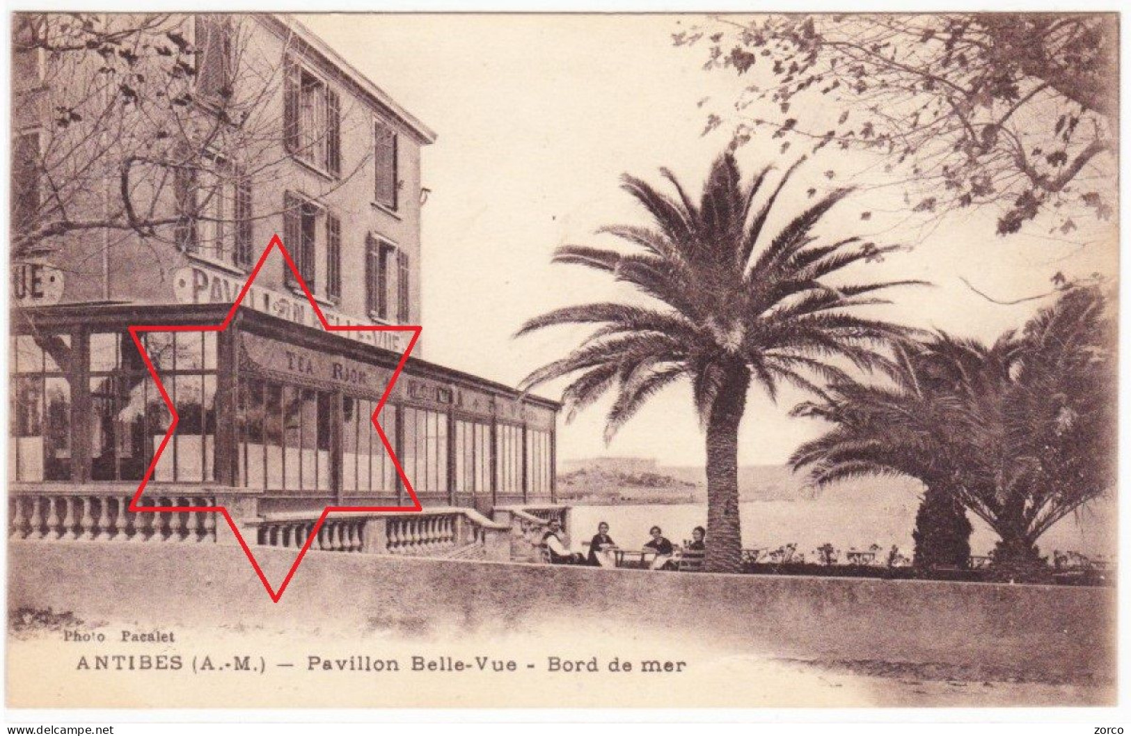 ANTIBES. Pavillon BELLE-VUE. Bord De Mer - (Belle Carte Rare). - Cap D'Antibes - La Garoupe