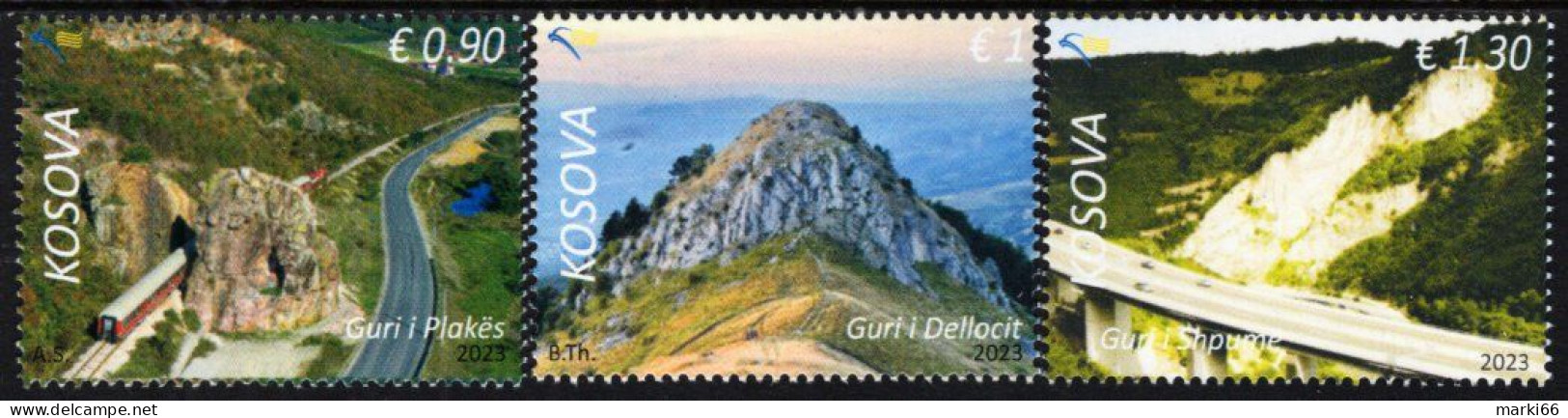 Kosovo - 2023 - Natural Monuments - Mint Stamp Set - Kosovo