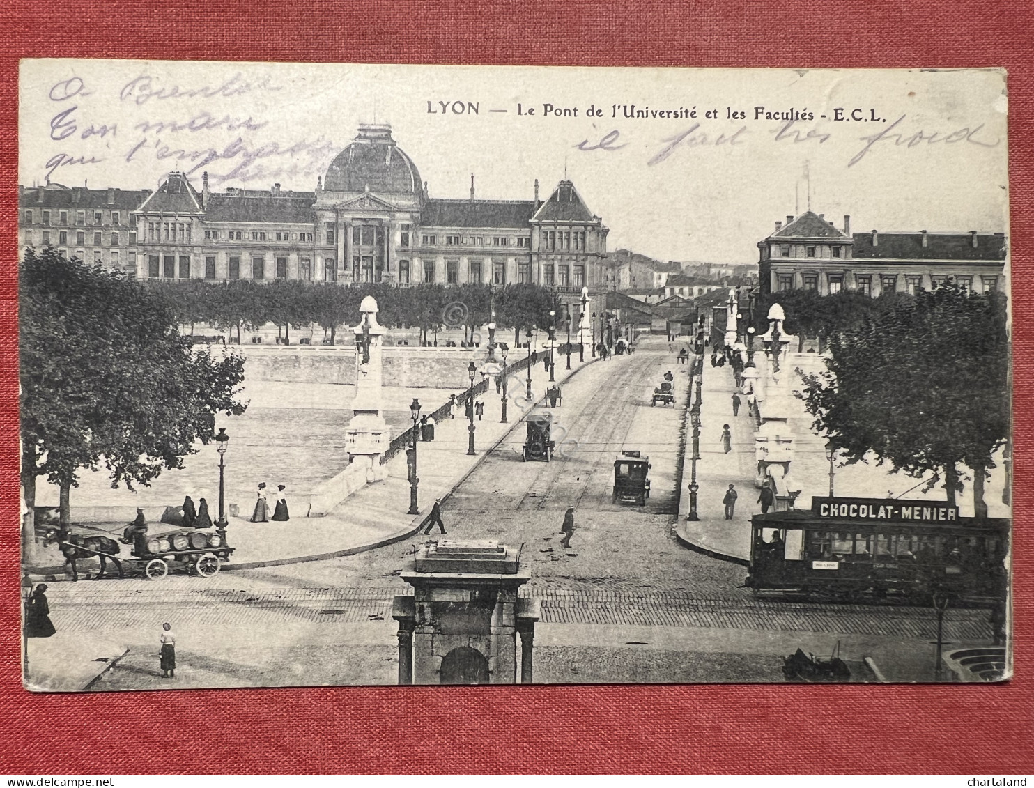 Cartolina - Lyon - Le Pont De L'Université Et Les Facultés - 1902 - Unclassified