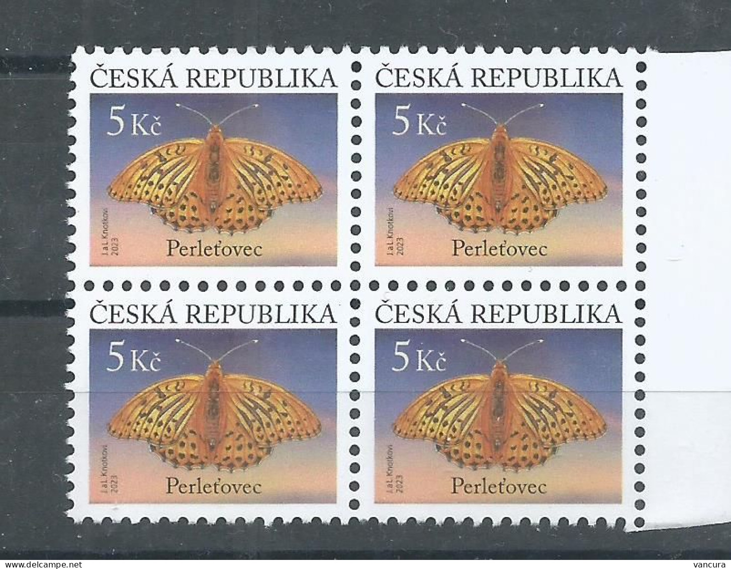 ** 1236 Czech Republic  Silver-washed Fritillary 2023 - Unused Stamps