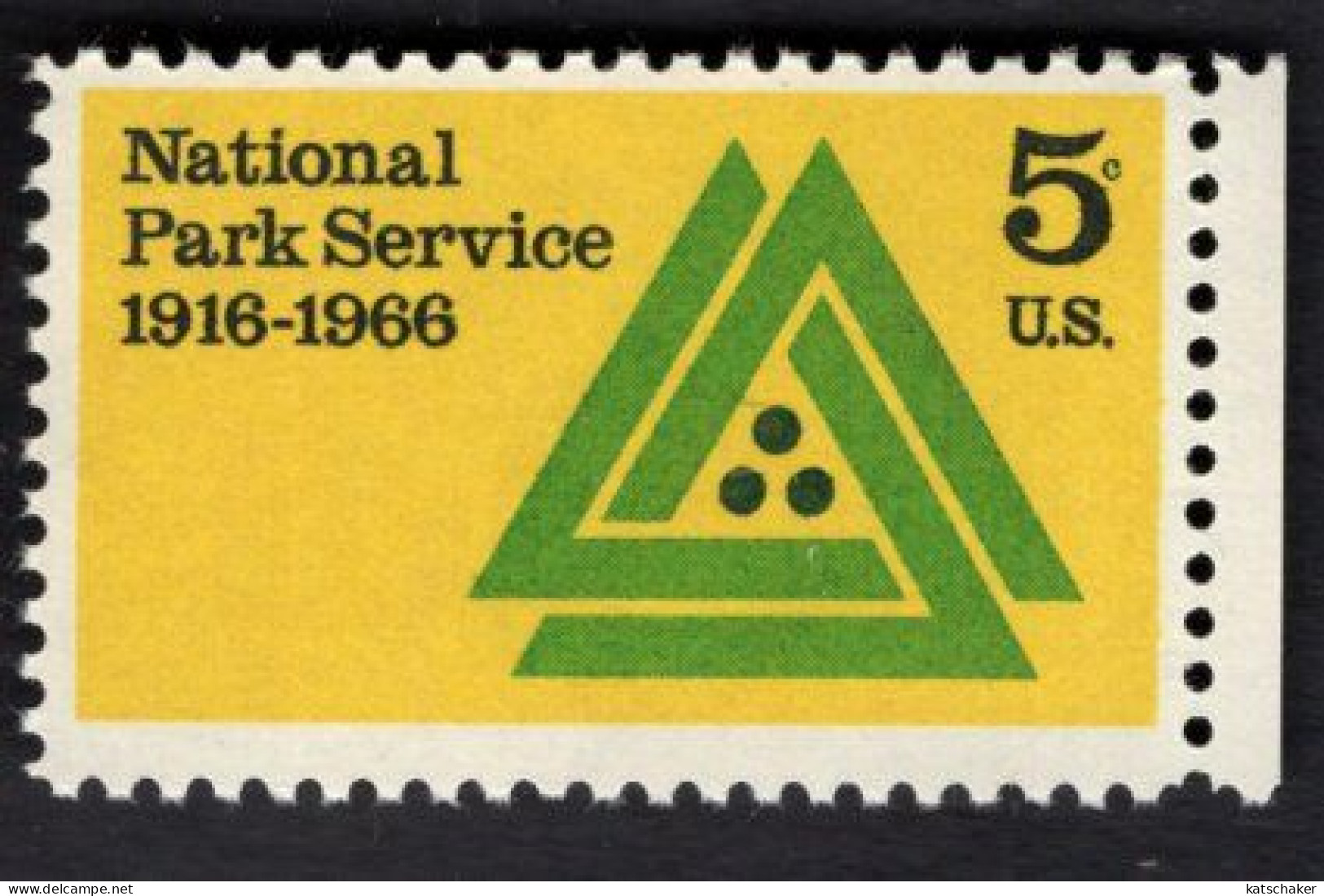 2006235158 1966 SCOTT 1314a (XX) POSTFRIS MINT NEVER HINGED - NATIONAL PARK SERVICE - Unused Stamps