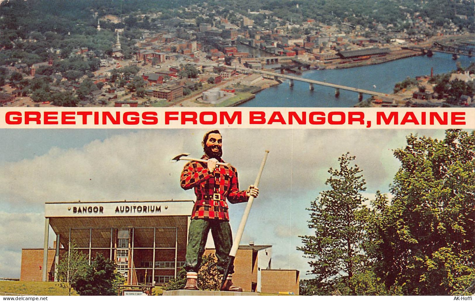 Top View: Air View Of Bangor As One Leaves International Airport At Bangor, Maine - Altri & Non Classificati