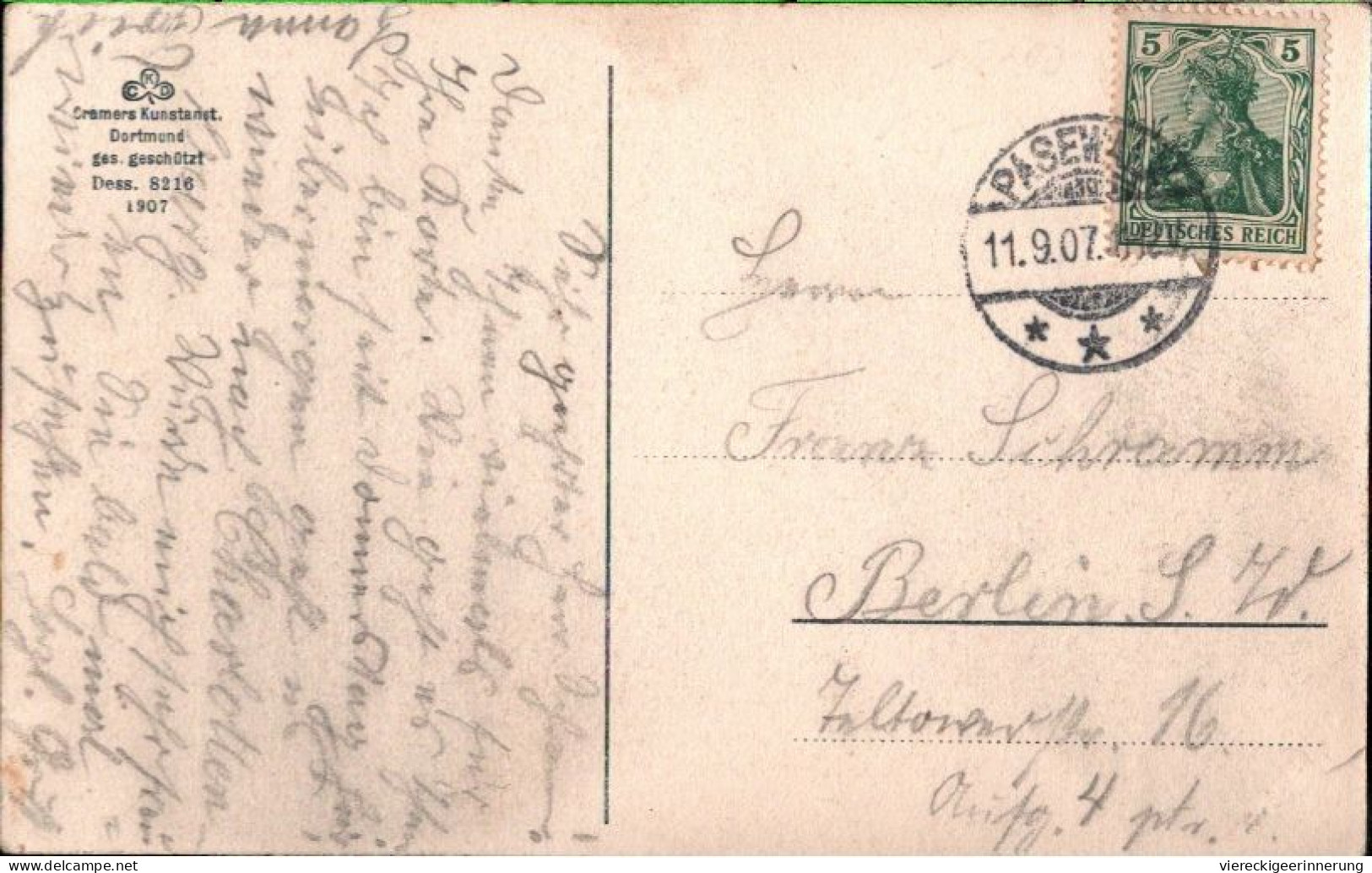 ! Alte Ansichtskarte Aus Pasewalk , Offizier Casino, 1907 - Pasewalk