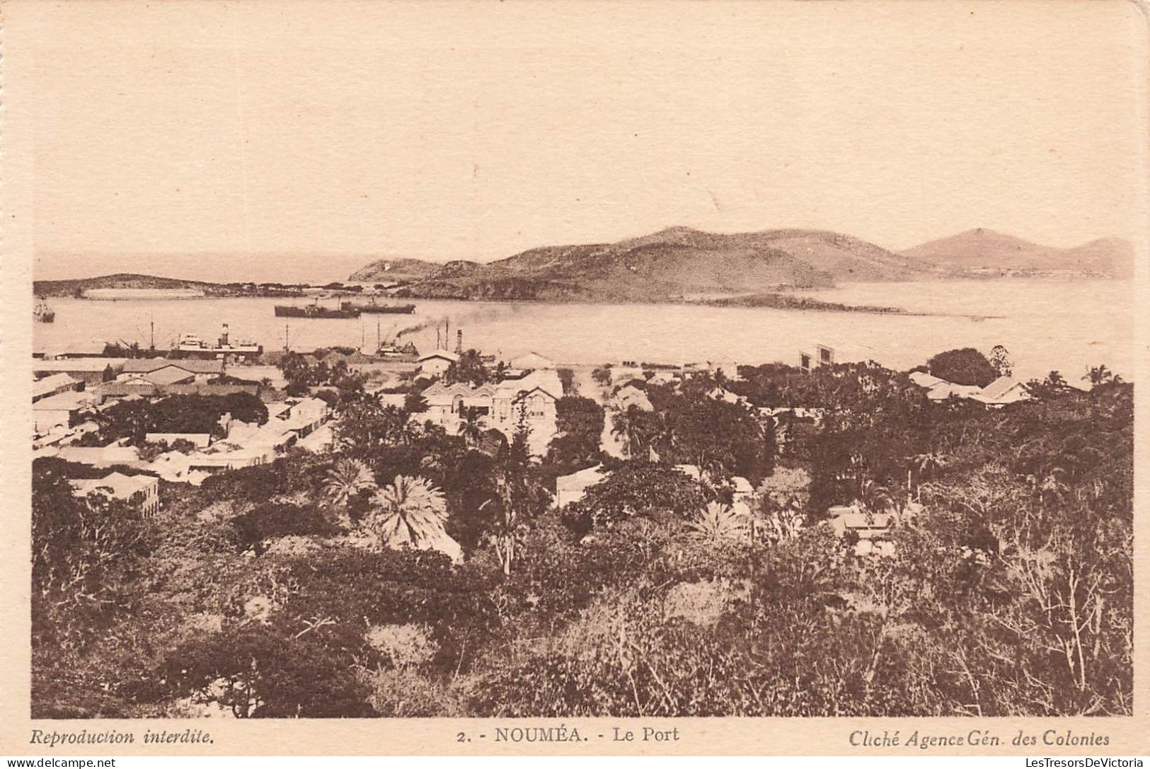 FRANCE - Nouméa - Vue Sur Le Port - Cliché Agence Gén Des Colonies - Bateaux - La Mer - Carte Postale Ancienne - Nouvelle Calédonie