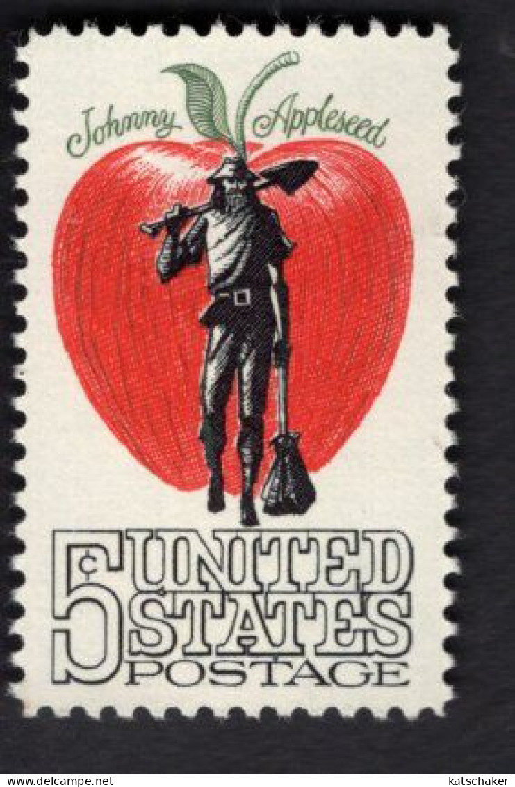 202340146 1966 SCOTT 1317 (XX) POSTFRIS MINT NEVER HINGED  - AMERICAN FOLKLORE - JOHNNY APPLESEED - Unused Stamps