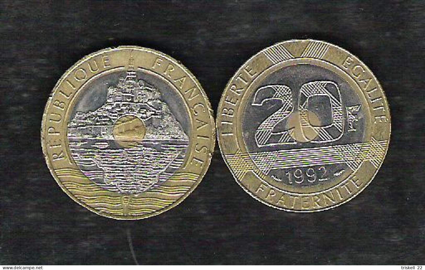 Monnaie 20 Fr Mont Saint-Michel - 1992 - Altri & Non Classificati
