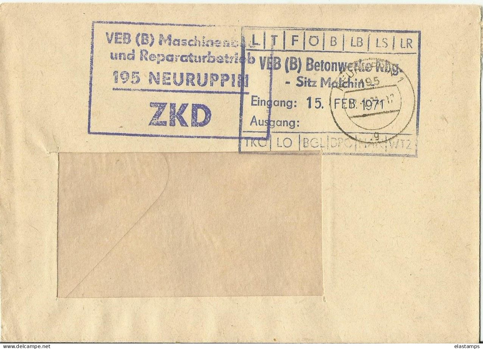 DDR 1971CV NEURUPPIN - Covers & Documents