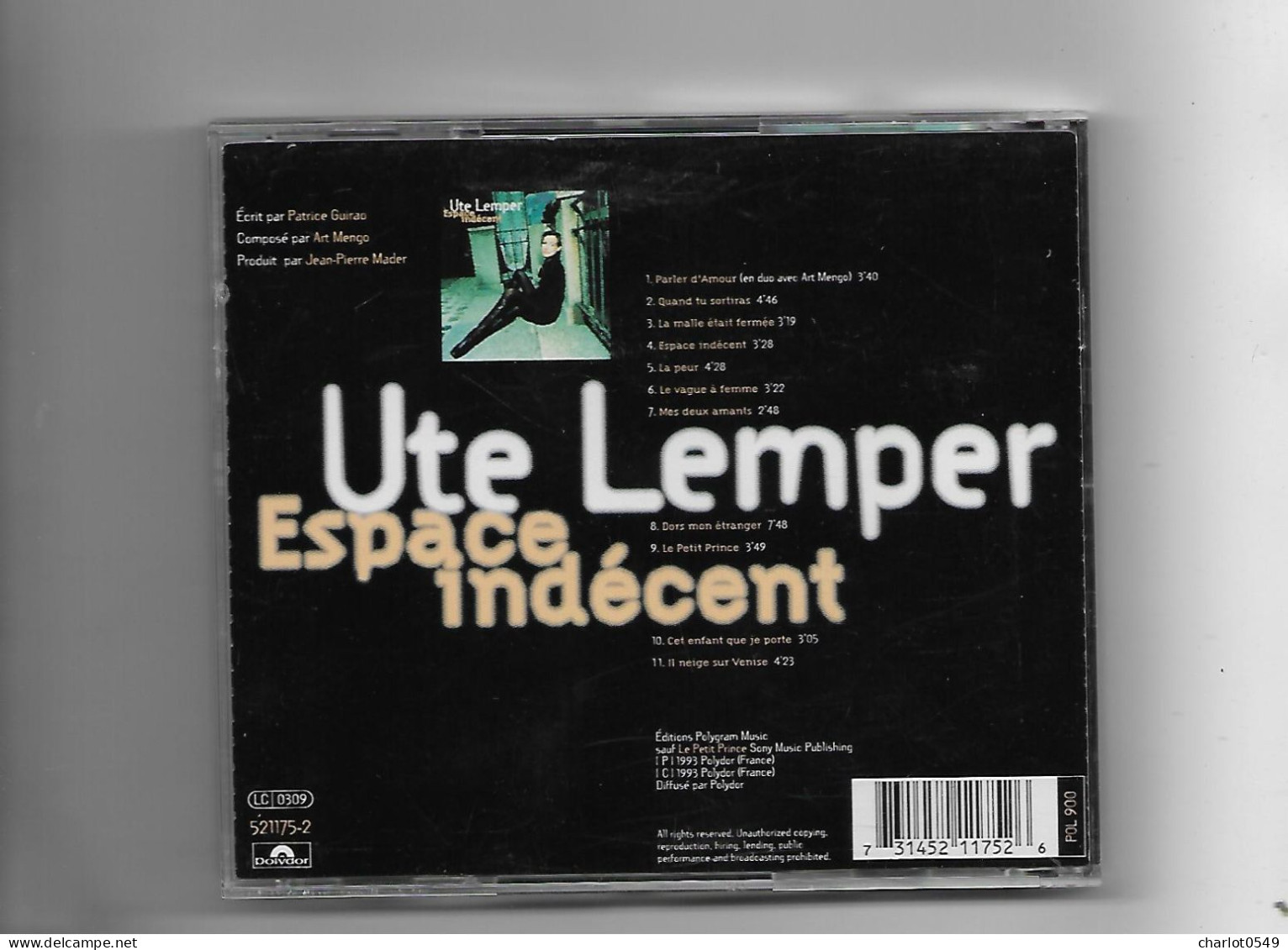 11 Titres Ute Lemper - Autres & Non Classés