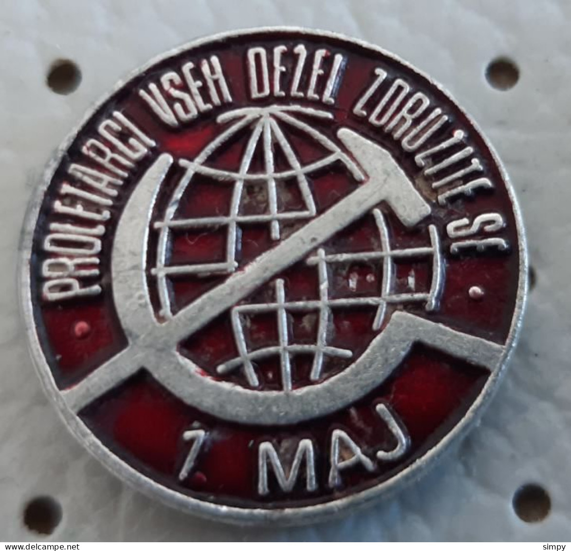 1. May Labour Day International Workers' Day Slovenia Ex Yugoslavia Pin - Altri & Non Classificati