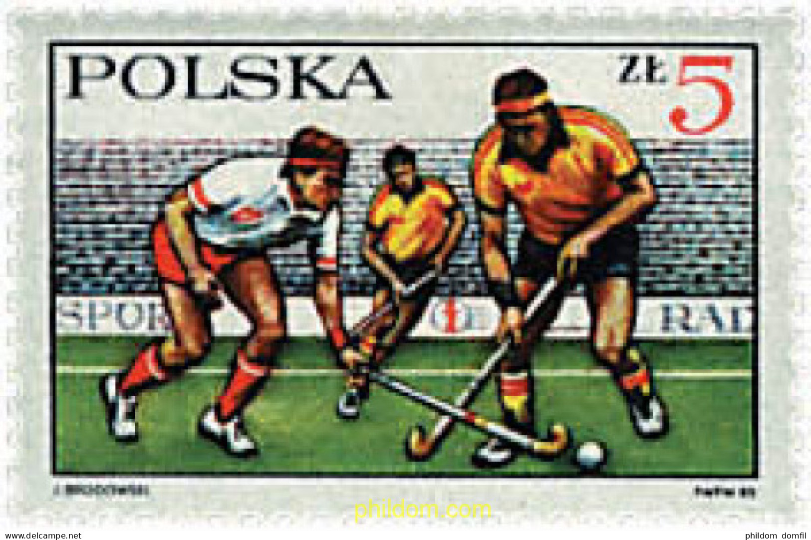 728968 HINGED POLONIA 1985 50 ANIVERSARIO DE LA ASOCIACION DEPORTIVA DE HOCKEY SOBRE HIERBA - Otros & Sin Clasificación