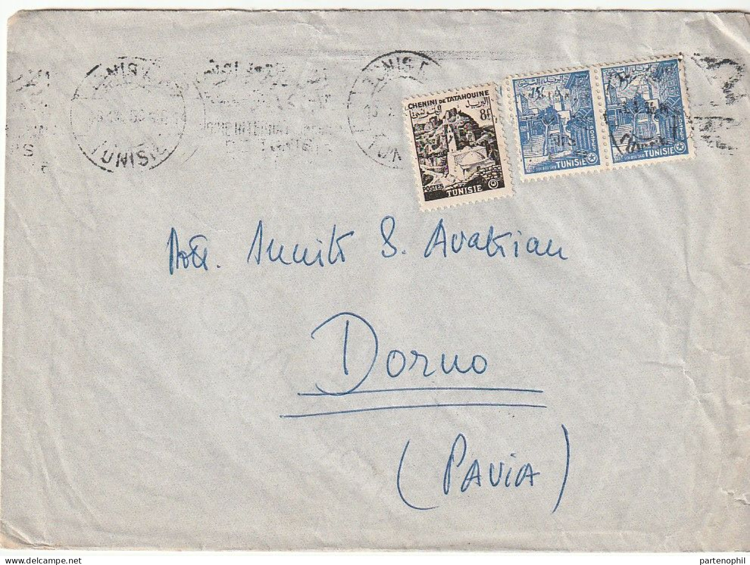 Tunesie Tunesien 1956 -  Postgeschichte - Storia Postale - Histoire Postale - Tunisia