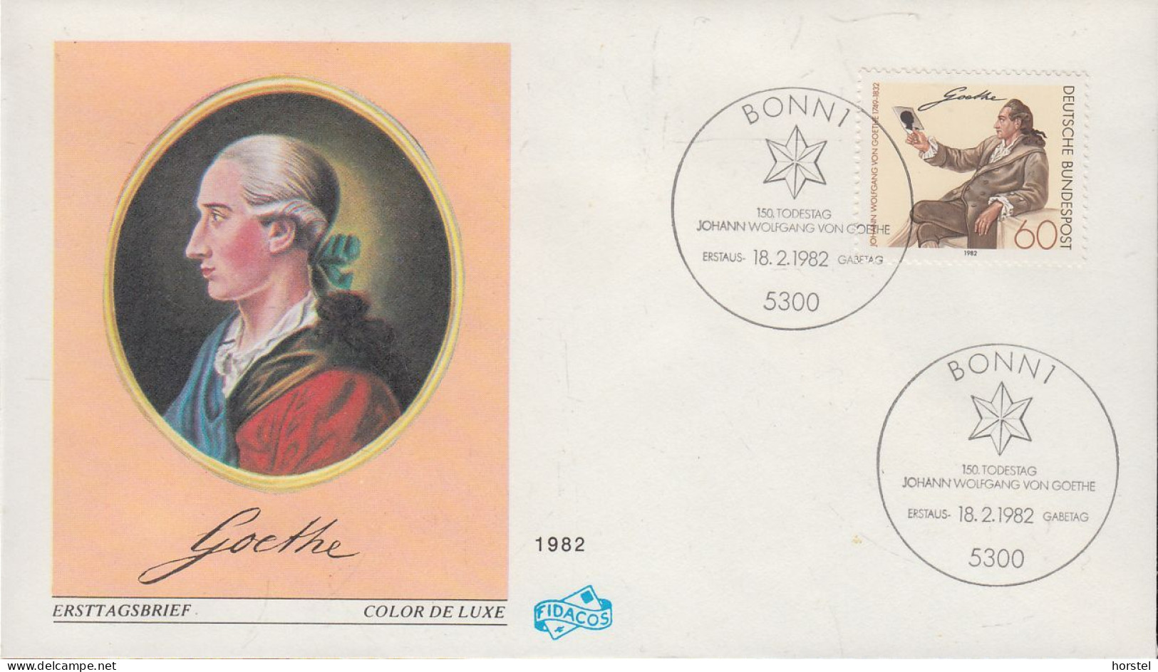 Berlin Mi Nr. 1121 FDC 150. Todestag Von Johann Wolfgang Von Goethe - 1981-1990