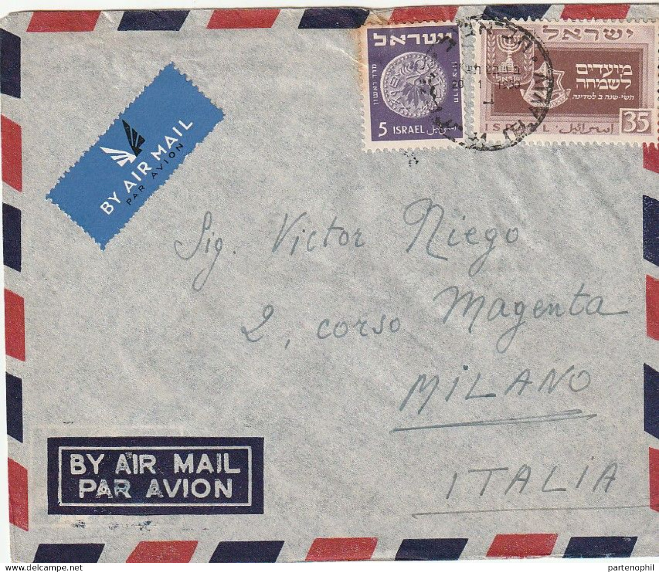 Israel 1950 -  Postgeschichte - Storia Postale - Histoire Postale - Lettres & Documents