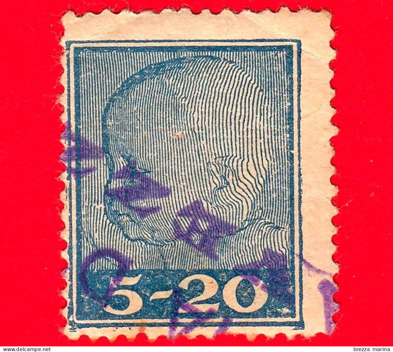 ITALIA - Regno - Erinnofilo - Fiscali - Marca Da Bollo Per Quaderni - 5-20 - Revenue Stamps