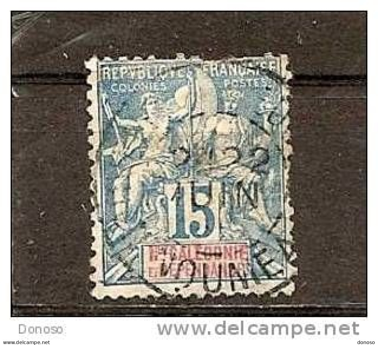 NOUVELLE CALEDONIE 1892 Yvert 46 Oblitéré, Used Cote : 4,50 Euros - Used Stamps