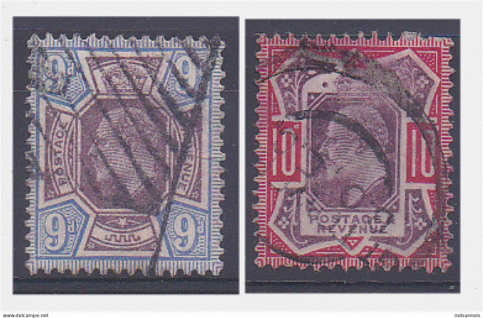Grande Bretagne N° 115 Et 116 Scan Recto/verso, Les Timbres Vendus Sont Les Timbres Scannés - Used Stamps
