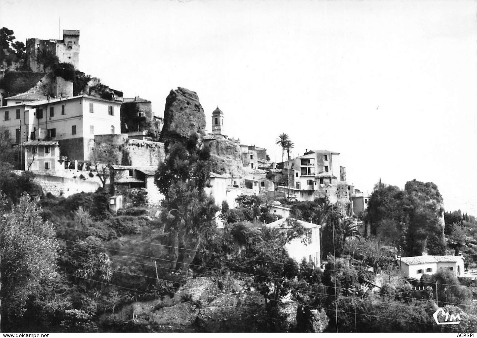 06 ROQUEBRUNE Vue Sur Le Vieux Village Et Le Chateau  46  (scan Recto Verso)KEVREN0722 - Roquebrune-Cap-Martin