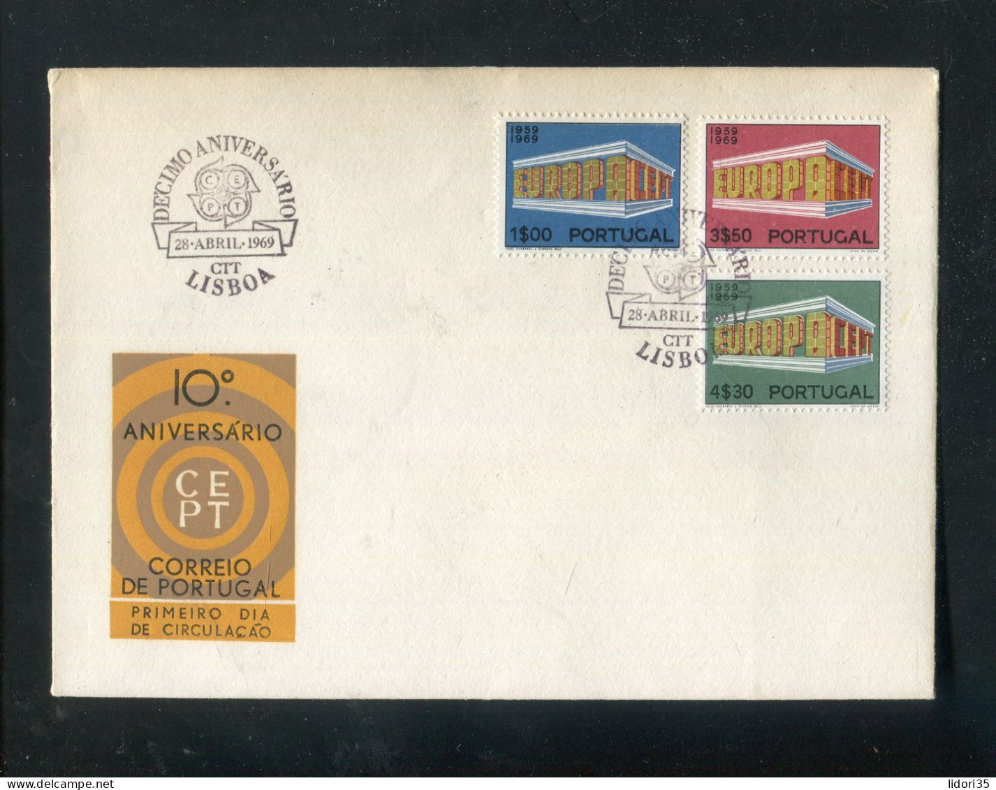 "PORTUGAL" 1969, Mi. 1070-1072 FDC (L1065) - FDC