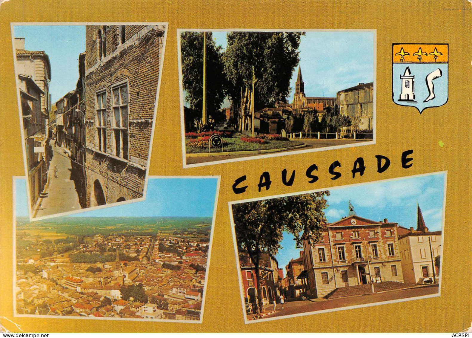 82 CAUSSADE Panorama  64 (scan Recto Verso)KEVREN0736 - Caussade