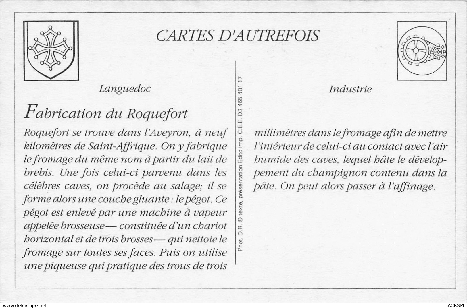 12 ROQUEFORT Piqueuses Et Brosseuses  48 (scan Recto Verso)KEVREN0735 - Roquefort