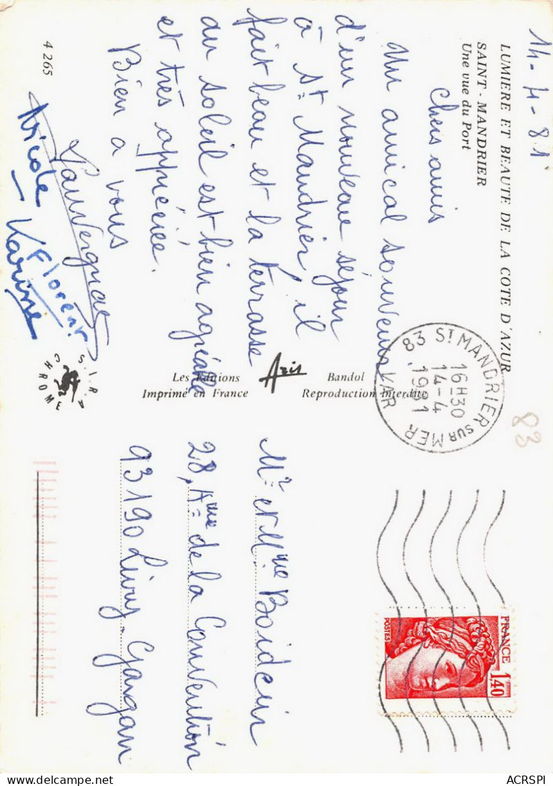 83 SAINT MANDRIER SUR MER Une Vue Panoramique Du Port   10 (scan Recto Verso)KEVREN0735 - Saint-Mandrier-sur-Mer
