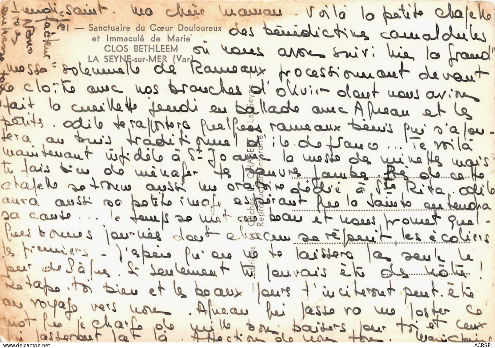 83 LA SEYNE SUR MER Le Clos De Bethleem    7 (scan Recto Verso)KEVREN0735 - La Seyne-sur-Mer
