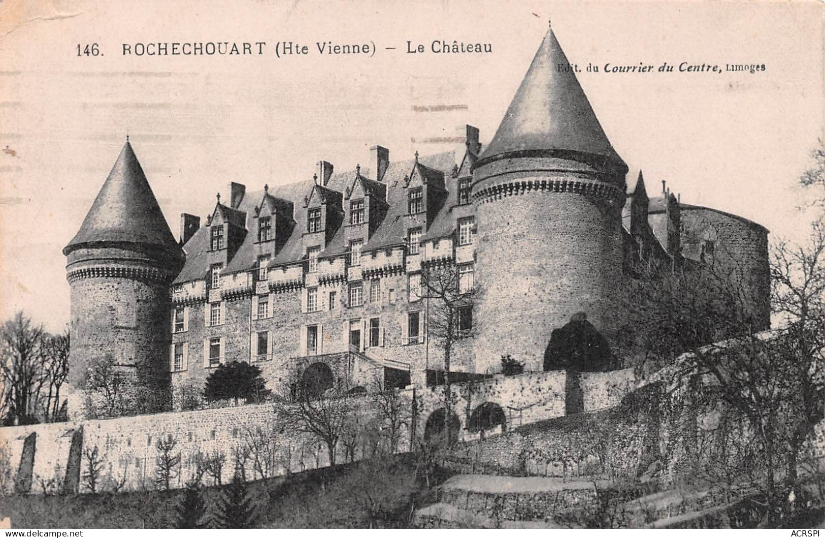 87  ROCHECHOUART  Le Chateau    1 (scan Recto Verso)KEVREN0745 - Rochechouart