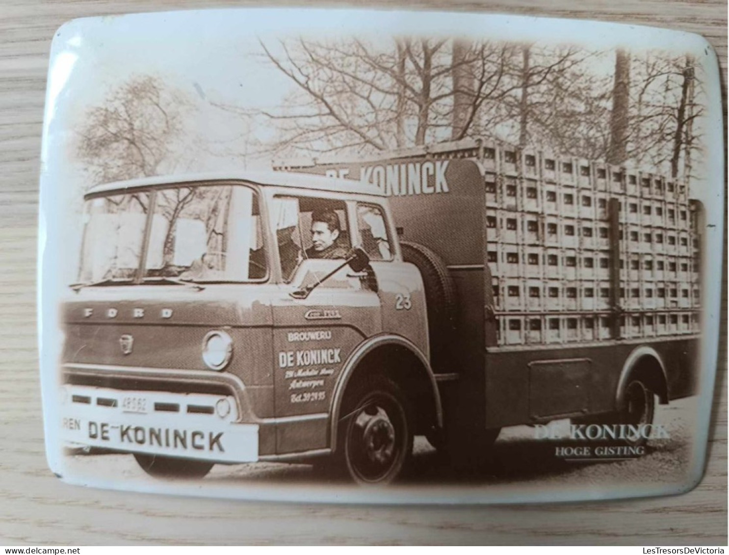 Publicité - De Koninck - Hoge Gisting - Bière - Plaque Métalique 10/15cm - De Export - Plaques En Tôle (après 1960)