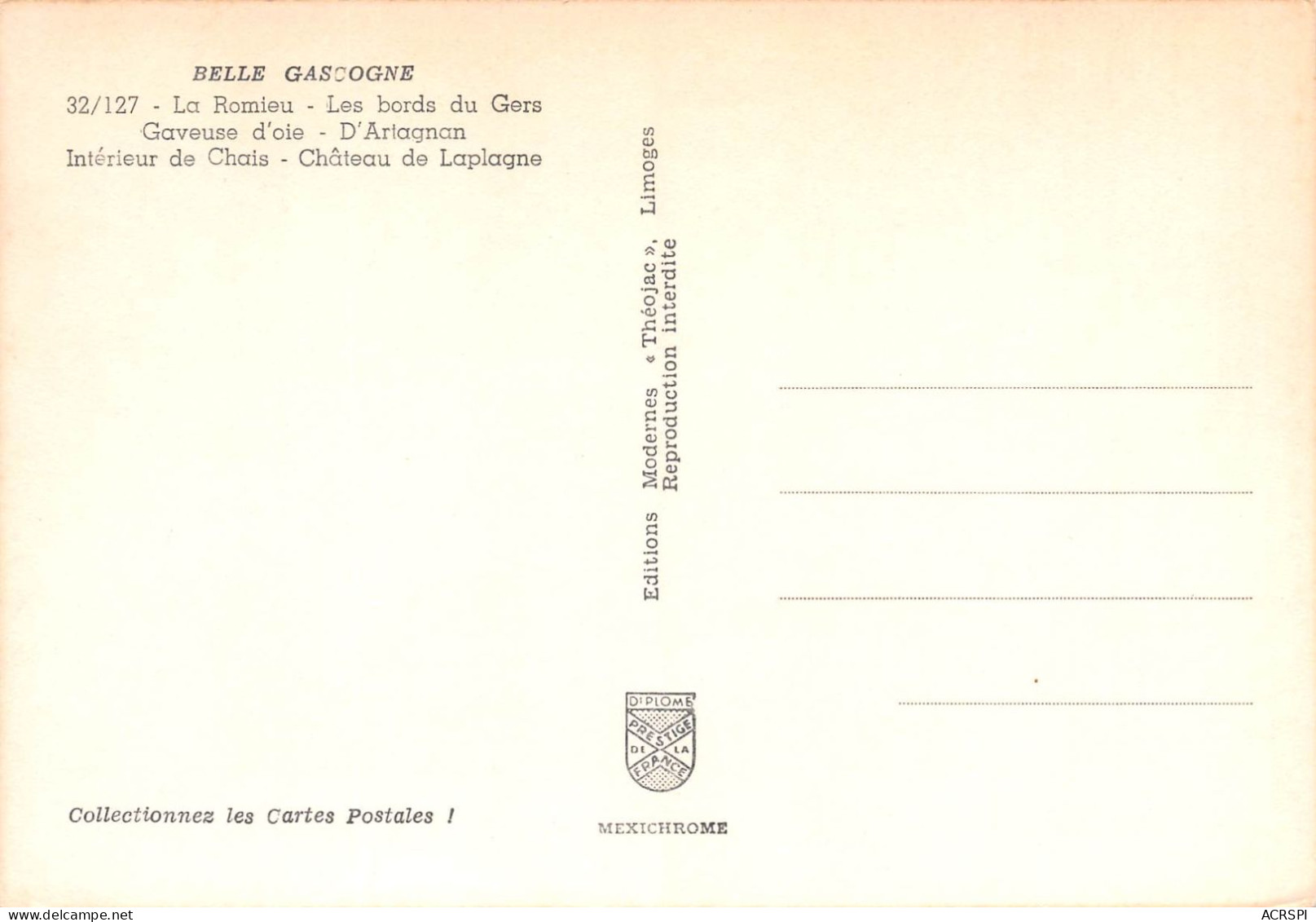 32 Le GERS Multivue De Gascogne Gaveuse D'oies 31 (scan Recto Verso)KEVREN0742 - Fleurance