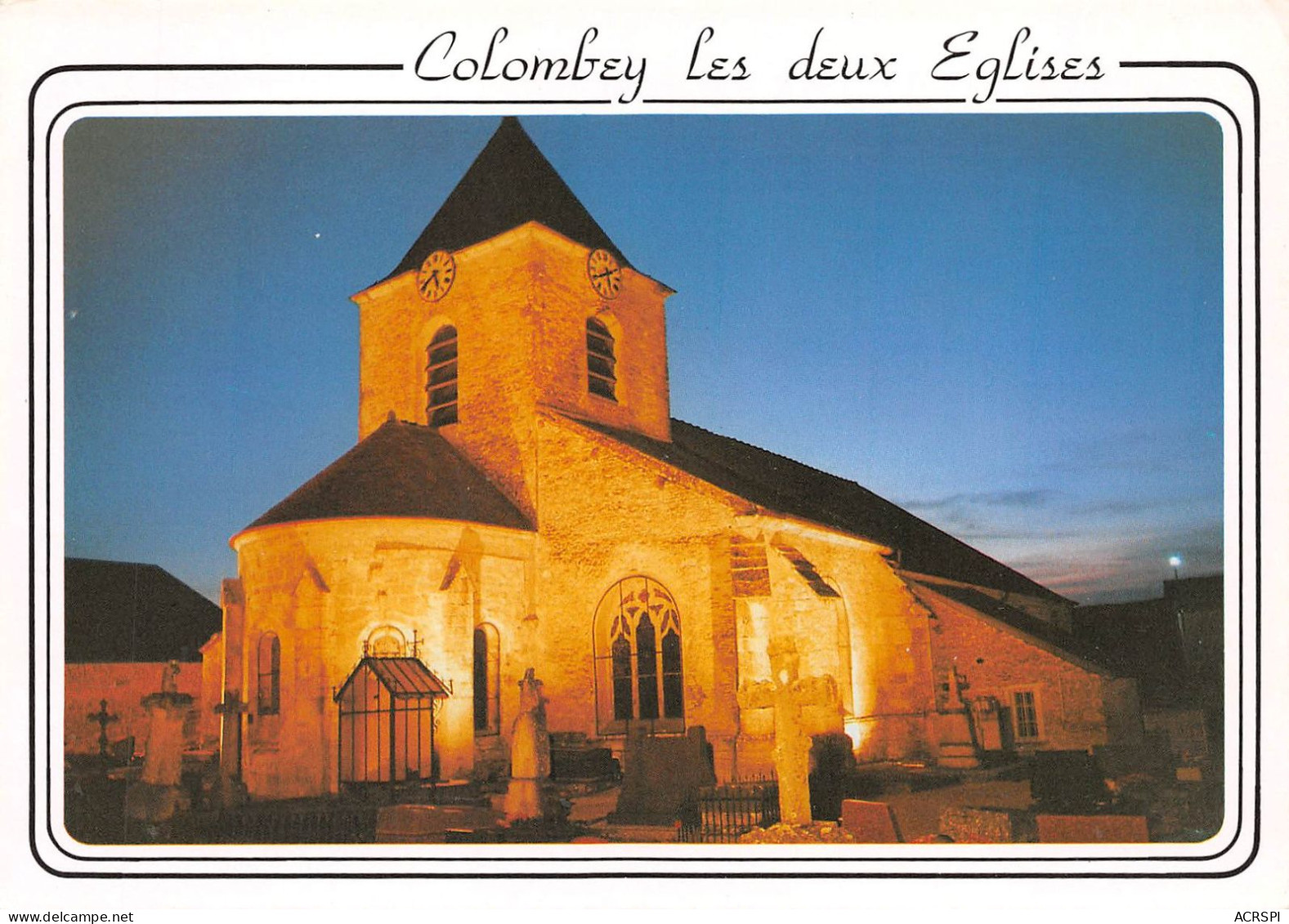 52 COLOMBEY LES DEUX EGLISES   L'église Illuminée   16 (scan Recto Verso)KEVREN0754 - Colombey Les Deux Eglises