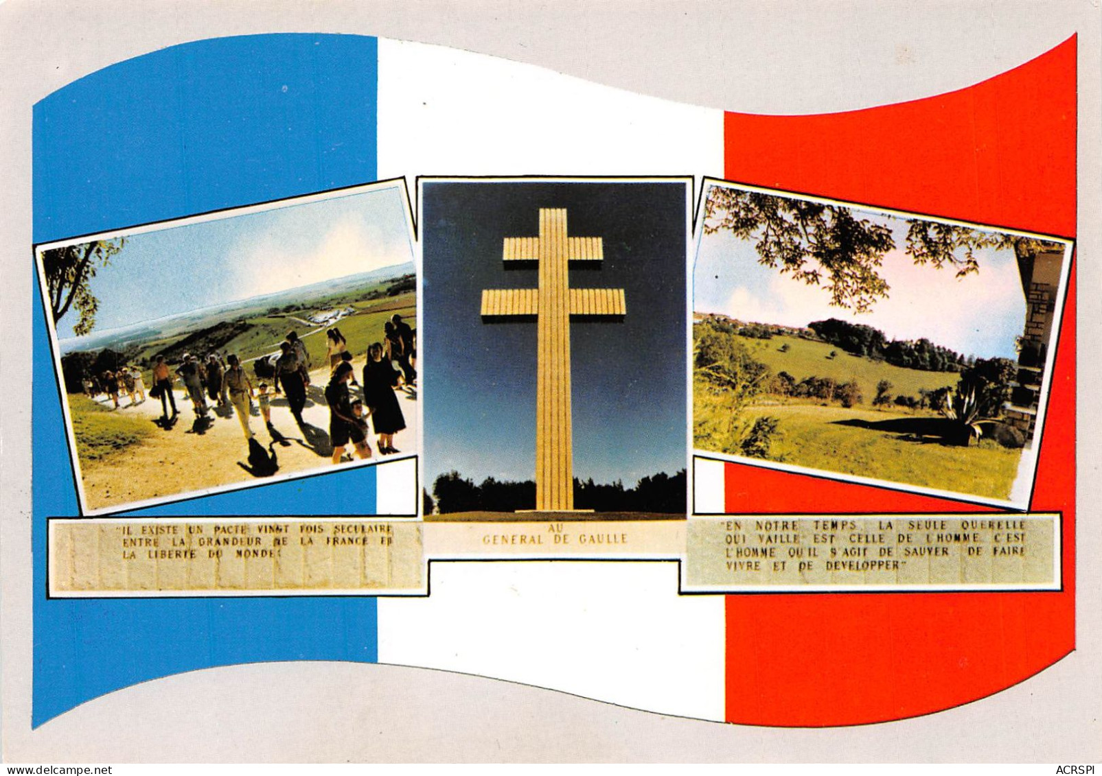 52 COLOMBEY LES DEUX EGLISES   La Croix De Lorainne Mémorial Les épigraphes   5 (scan Recto Verso)KEVREN0754 - Colombey Les Deux Eglises