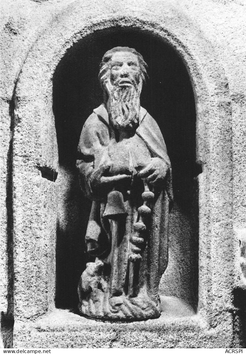 23  MOUTIER D'AHUN L'église Statue De Saint Antoine En Granit   42 (scan Recto Verso)KEVREN0752 - Moutier D'Ahun