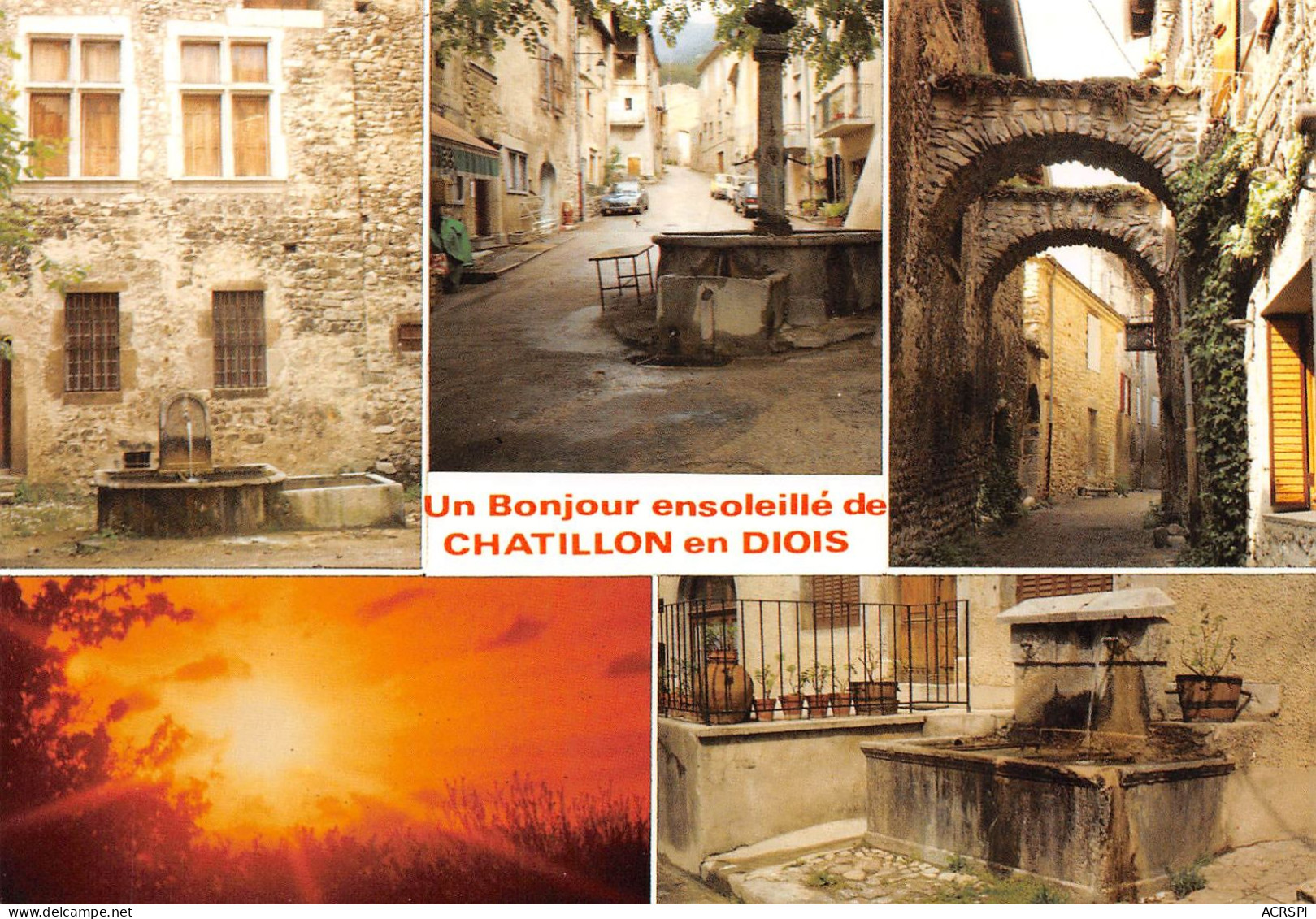 26 CHATILLON EN DIOIS Vieilles Rues Et Fontaine  66 (scan Recto Verso)KEVREN0751 - Châtillon-en-Diois