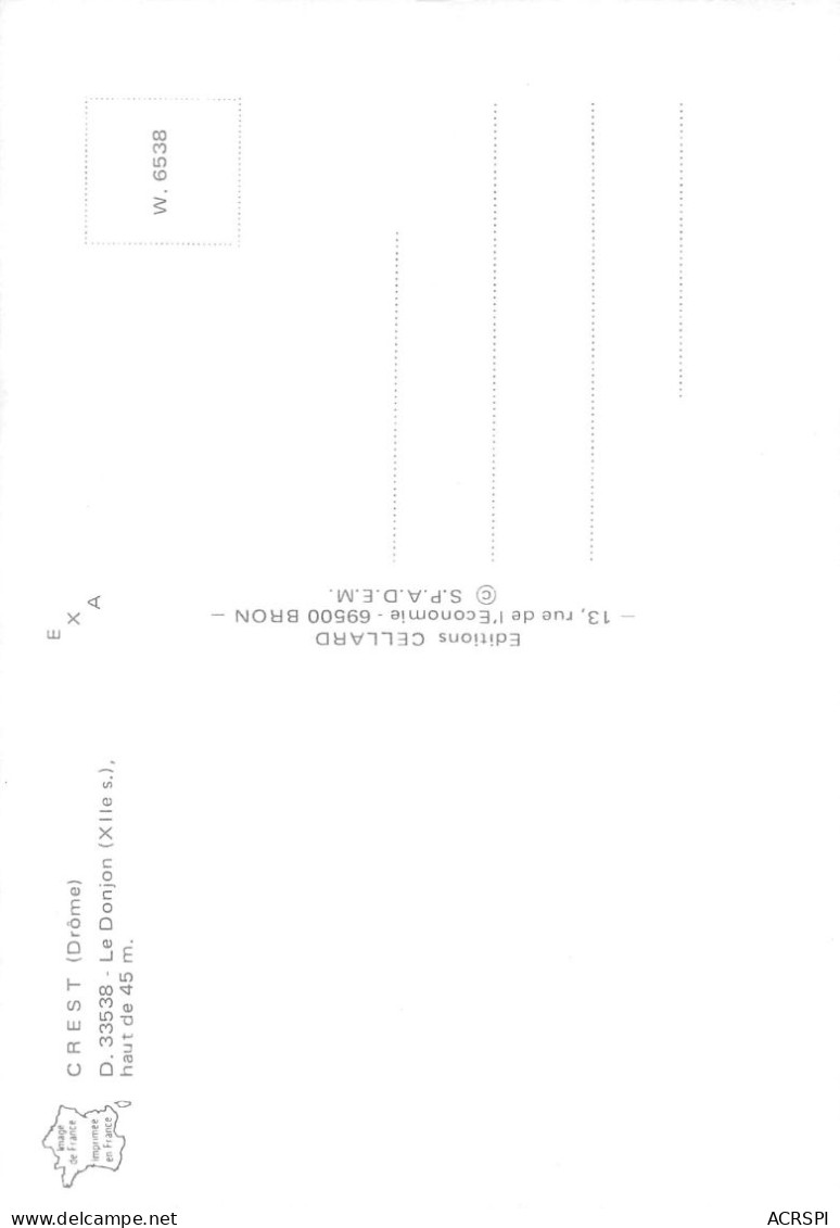 26  CREST  Le Donjon   47  (scan Recto Verso)KEVREN0750 - Crest