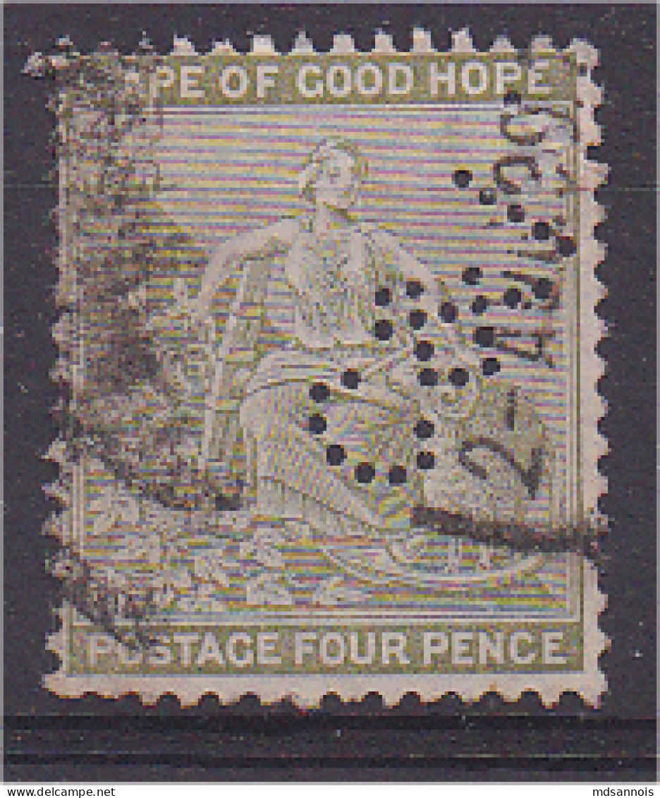 Cap De Bonne Espérance N°51 Perforé  Voir Scan Recto Verso - Cape Of Good Hope (1853-1904)