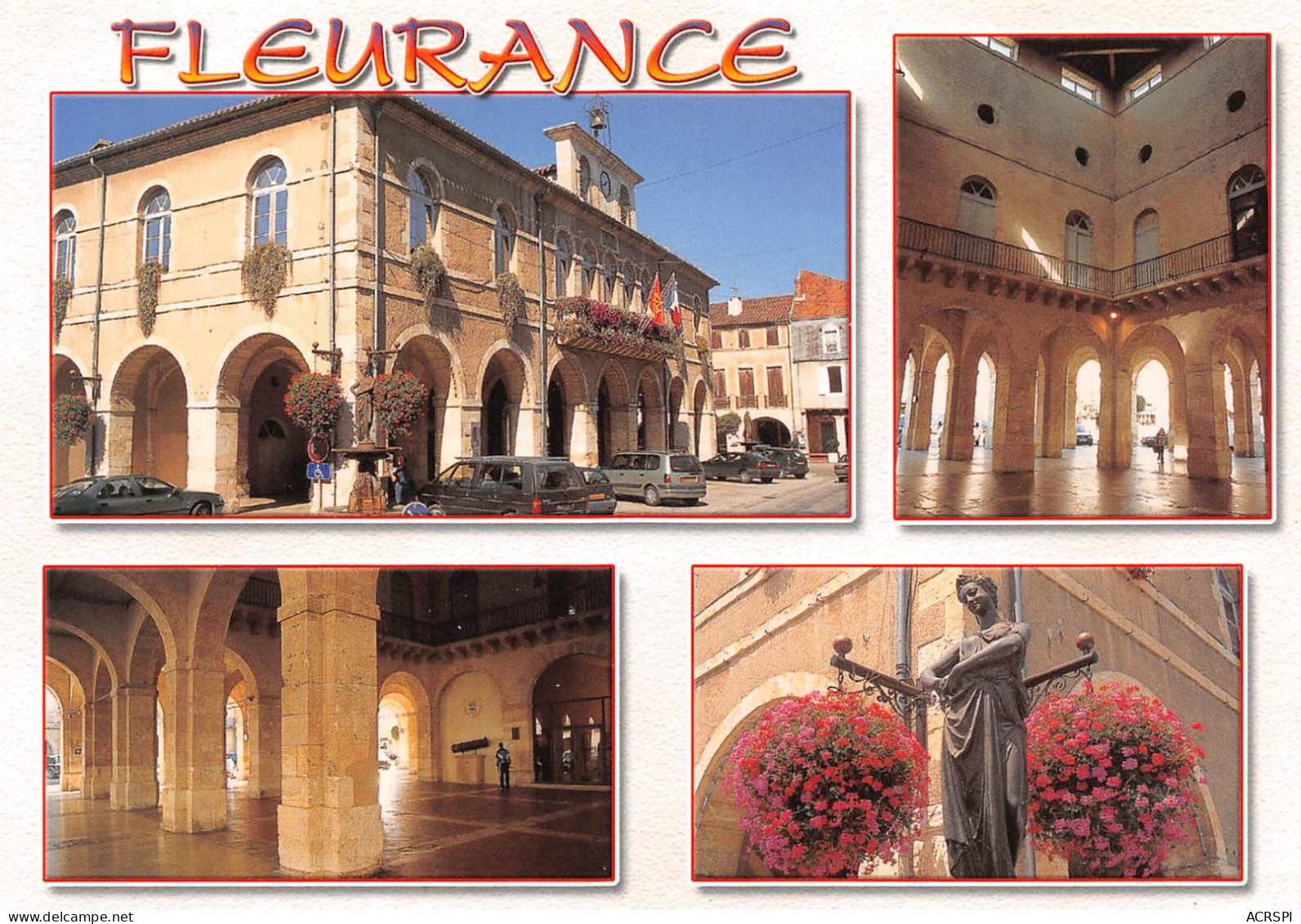 32  FLEURANCE L'hotel De Ville Et La Halle   36 (scan Recto Verso)KEVREN0764 - Fleurance