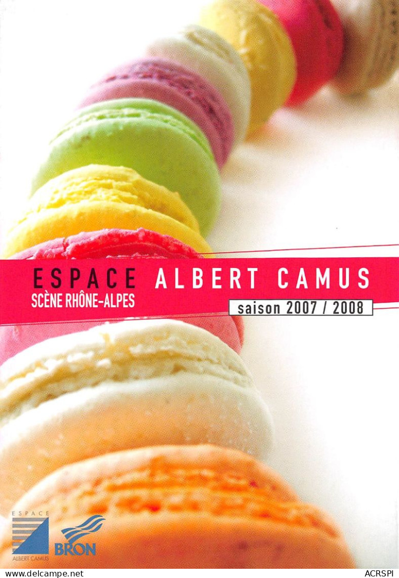 69 BRON Espace Albert Camus Rue Maryse Bastié  Saison 2007/2008 Programme Spectacle Musique  67/ KEVREN0771 - Bron