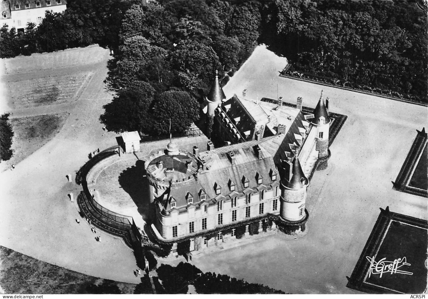 78  RAMBOUILLET Vue Aérienne Du Chateau Présidentiel   58 (scan Recto Verso)KEVREN0770 - Rambouillet (Kasteel)