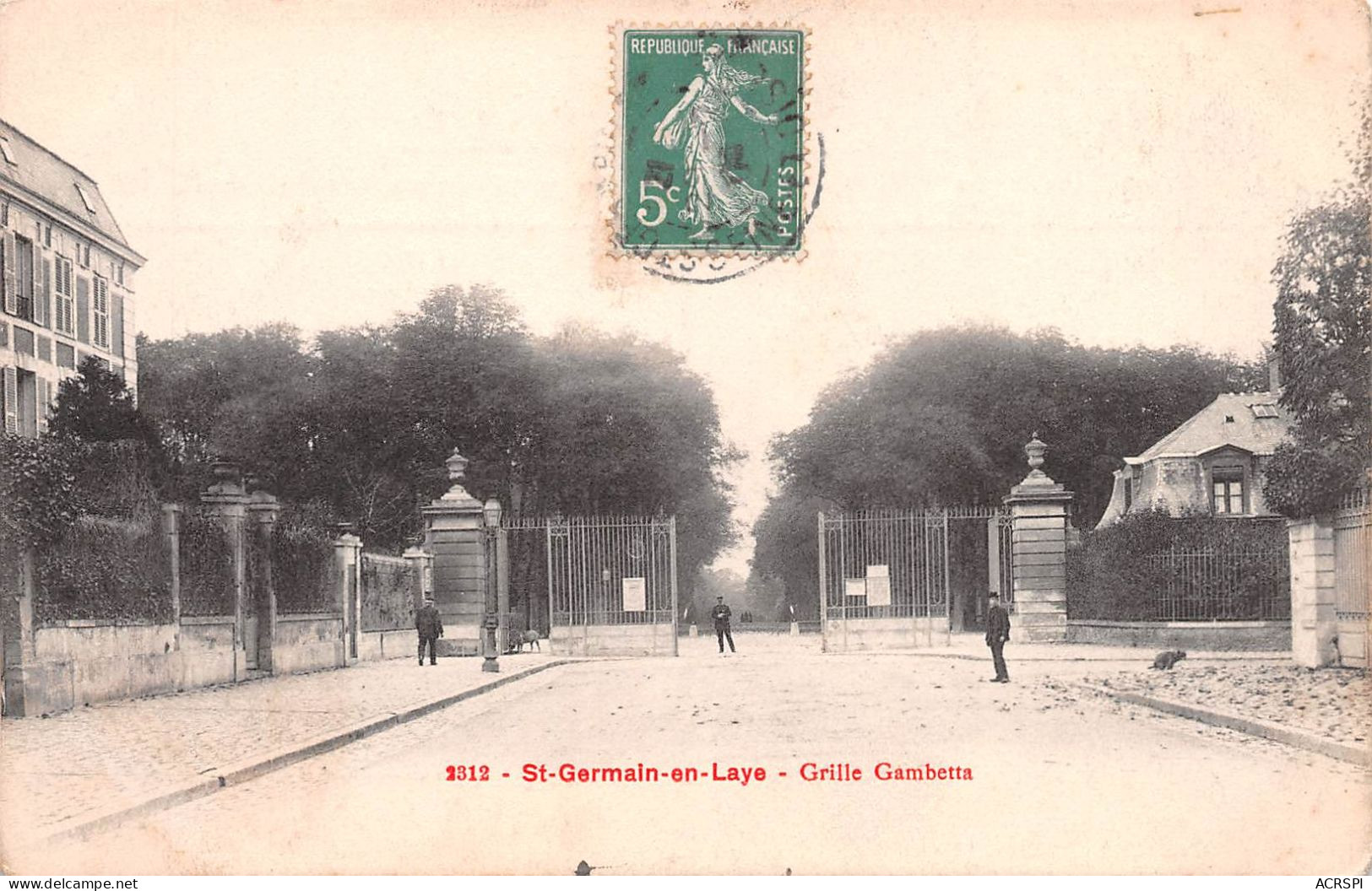 78 SAINT GERMAIN EN LAYE La Grille Gambetta  30 (scan Recto Verso)KEVREN0770 - St. Germain En Laye (Château)