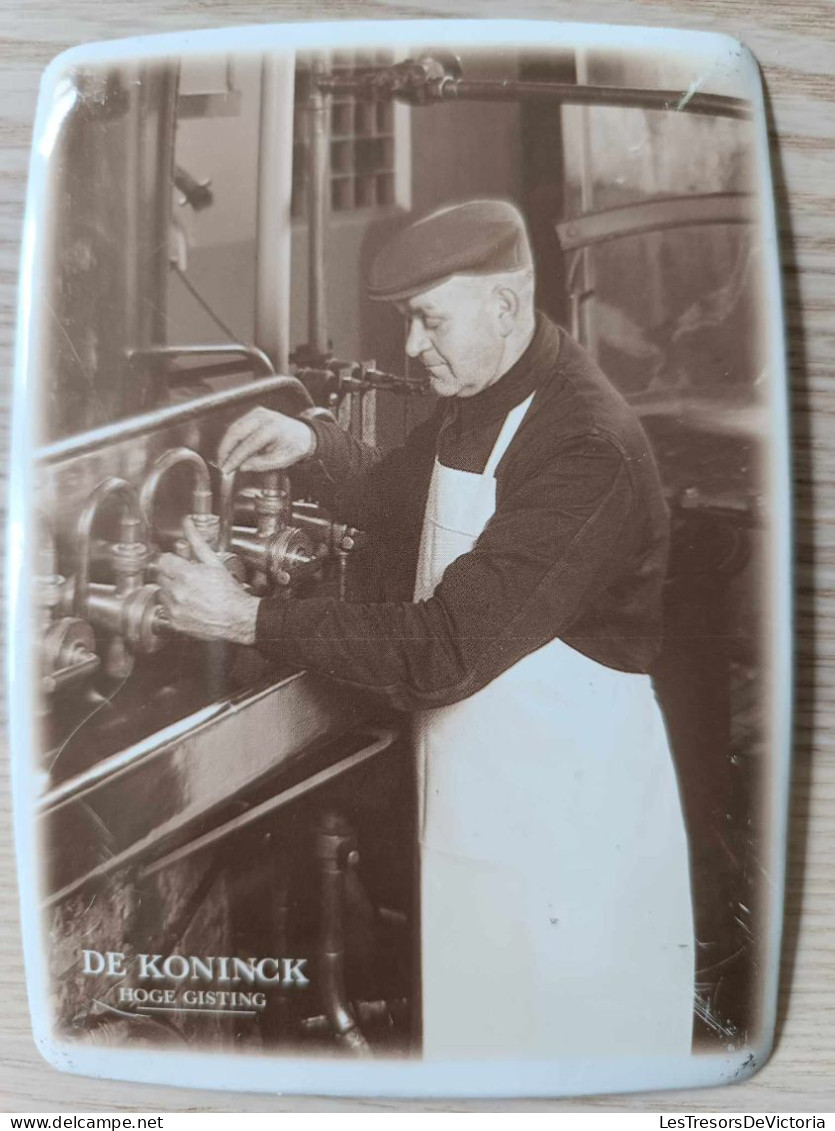 Publicité - De Koninck - Hoge Gisting - Bière - Plaque Métalique 10/15cm - De Ingretienten - Blechschilder (ab 1960)