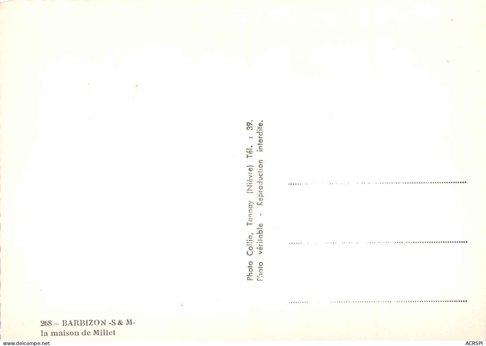 77 BARBIZON La Maison De Millet  3 (scan Recto Verso)KEVREN0769 - Barbizon