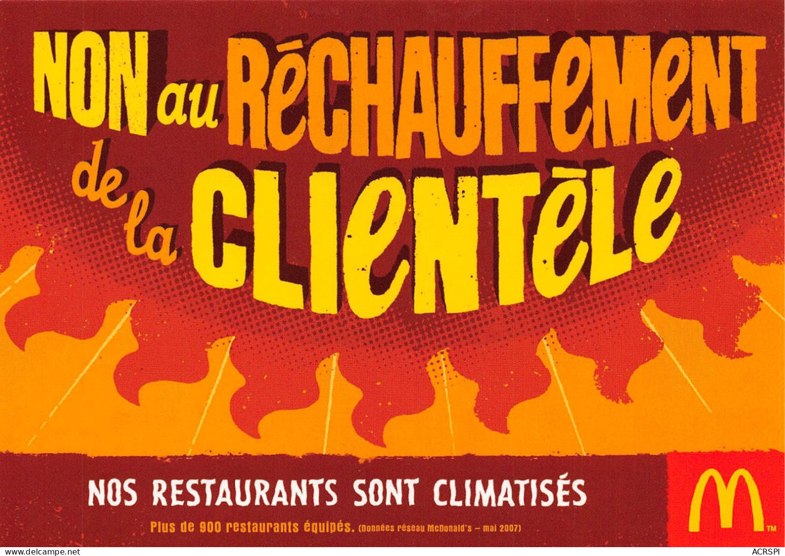 McDONALD'S 1 Rue Gustave Eiffel Guyancourt Non Au Réchauffement De La Clientele  64 (scan Recto Verso)KEVREN0768 - Guyancourt