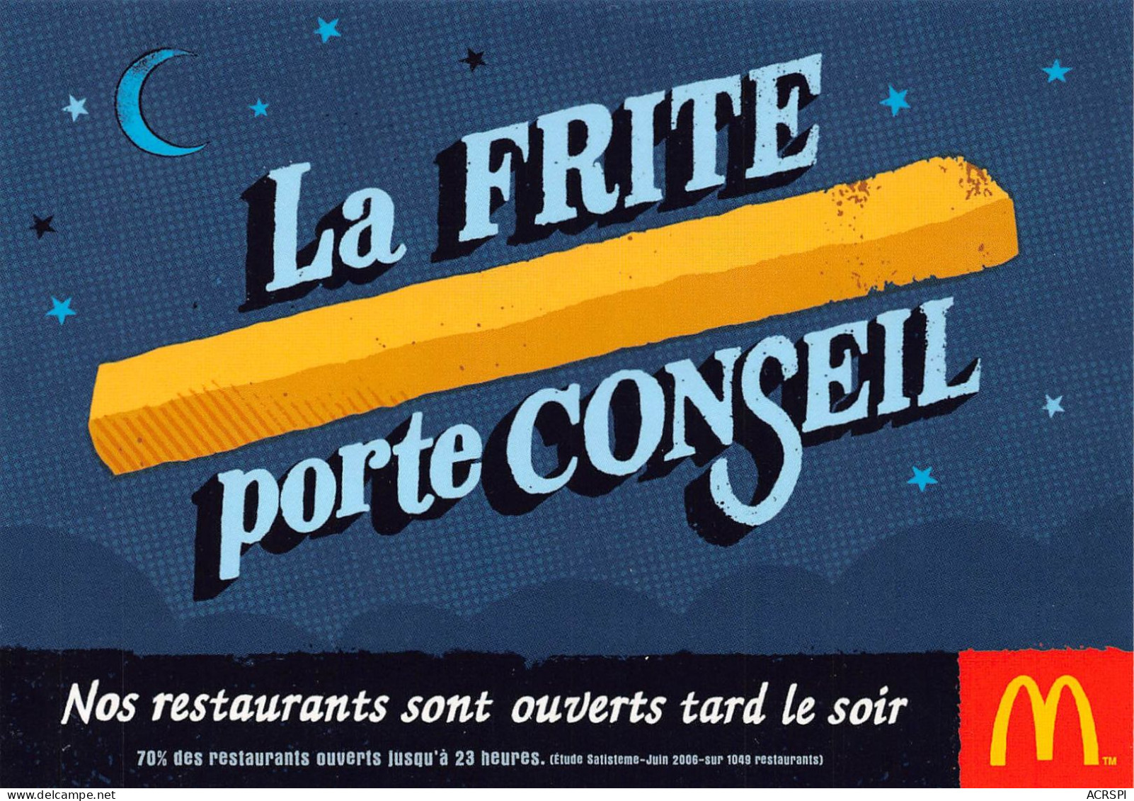 McDONALD'S 1 Rue Gustave Eiffel Guyancourt La Frite Porte Conseil  61 (scan Recto Verso)KEVREN0768 - Guyancourt