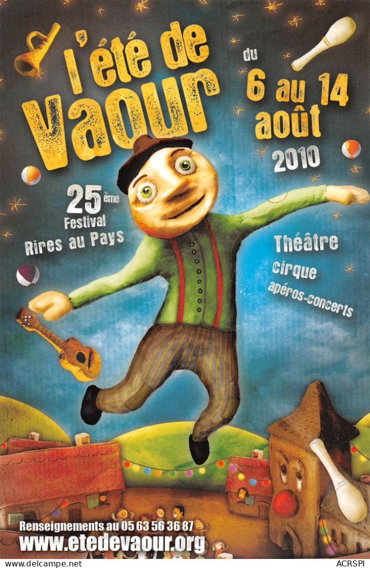 81 L'été De Vaour 2010 Apéros Concerts Cirque Théatre  37 (scan Recto Verso)KEVREN0767 - Vaour
