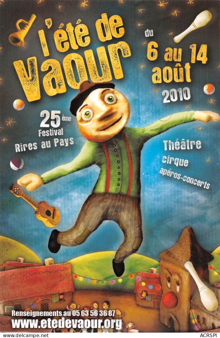 81 L'été De Vaour 2010 Apéros Concerts Cirque Théatre  38 (scan Recto Verso)KEVREN0767 - Vaour
