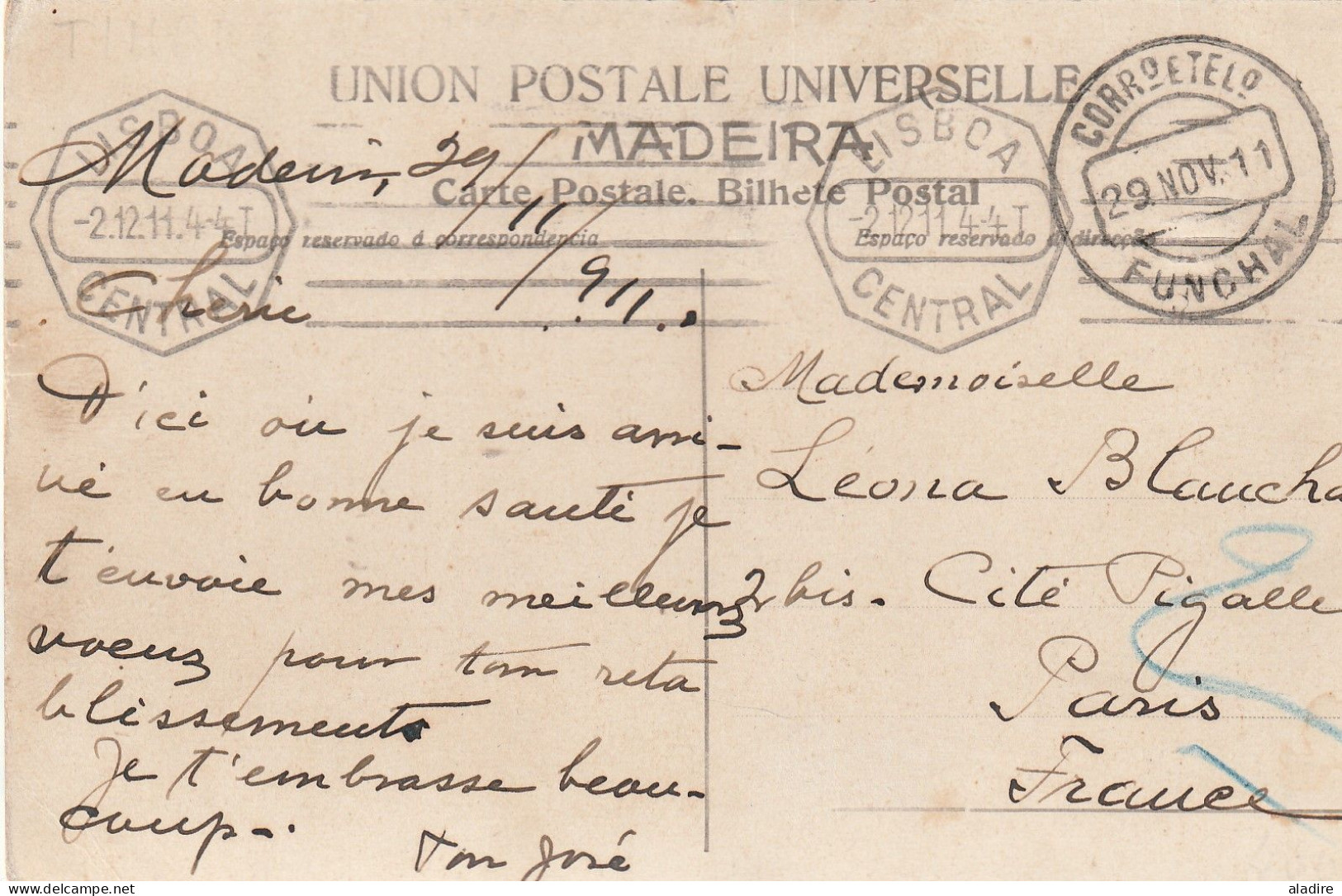 PORTUGAL - Collection of 13 old letters, covers &  card (1799 -1964) - 26 scans - € 49 euros