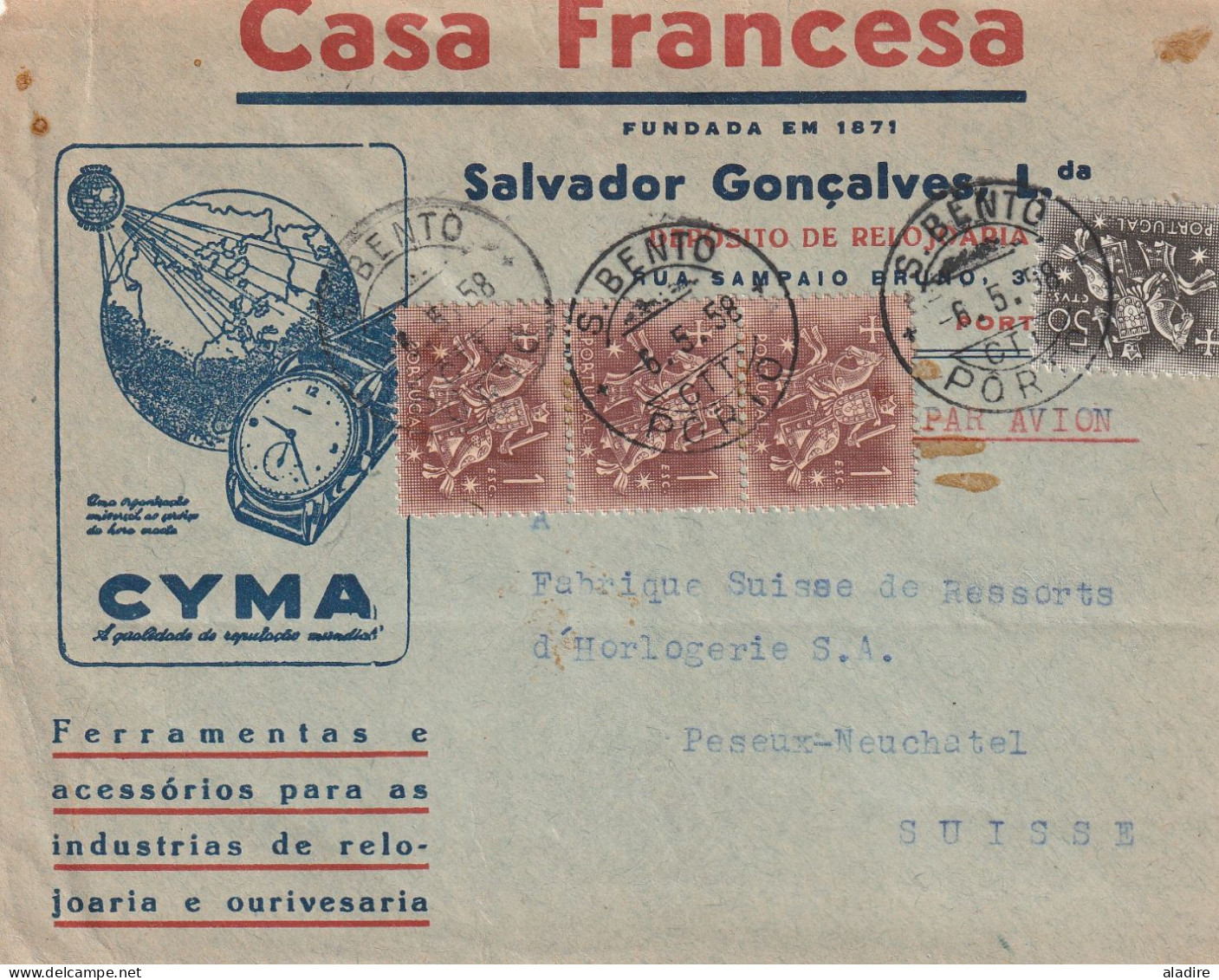 PORTUGAL - Collection of 13 old letters, covers &  card (1799 -1964) - 26 scans - € 49 euros