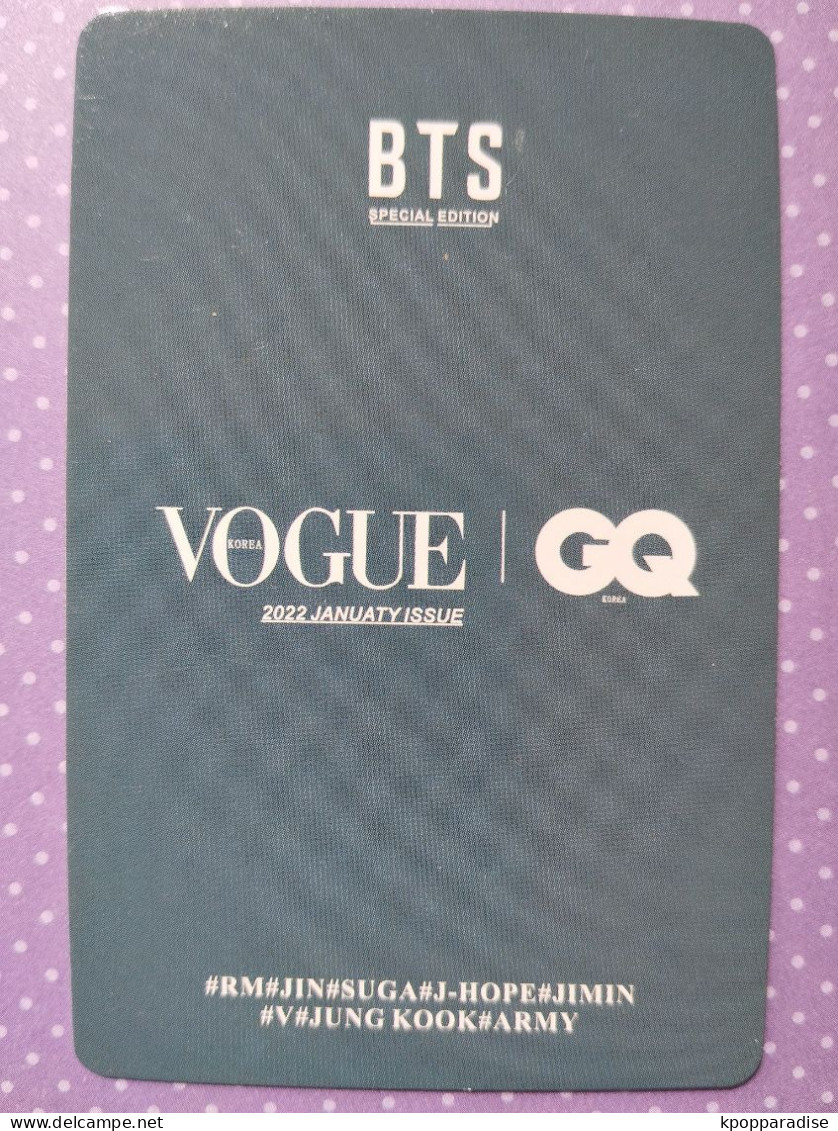 Photocard K POP Au Choix BTS  Vogue GQ  Jungkook - Varia