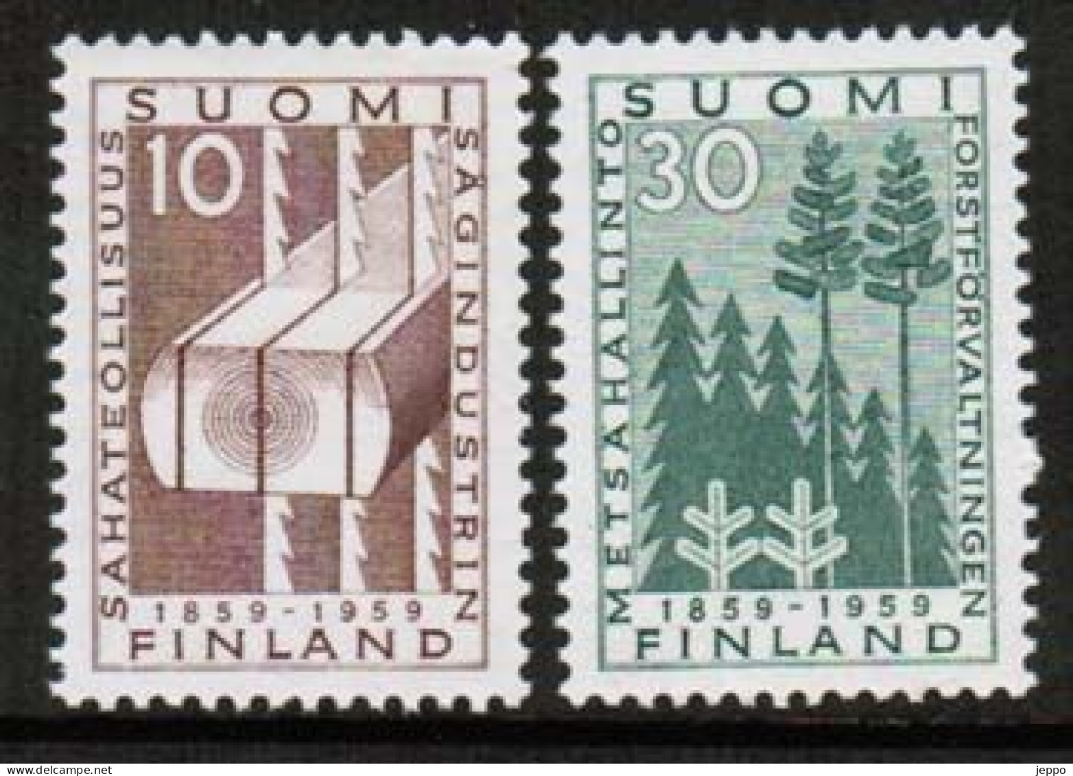 1959 Finland, Saw Mill ** - Unused Stamps