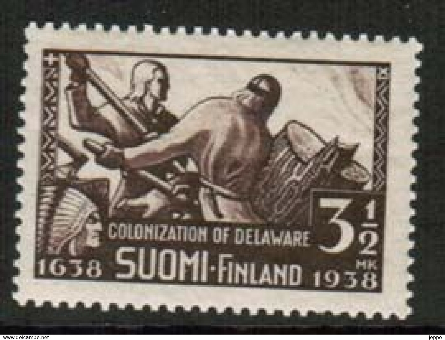 1938 Finland, Delaware, New Sweden **. - Ongebruikt